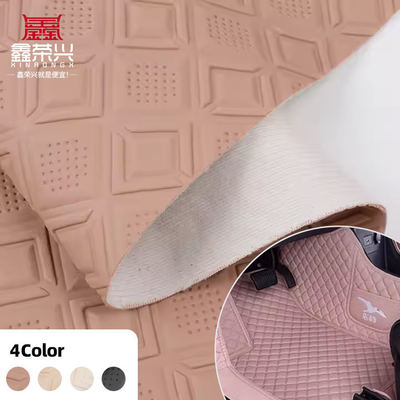 چرم مصنوعی مصنوعی با طرح برجسته پانچ الماسی PVC برای صندلی های اتومبیل، صندلی های اتومبیل، مبل، تزئین کیف، پارچه چرم مصنوعی