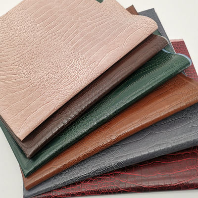 پی وی سی دانه تمساح پوست مصنوعی کیف پول جعبه کفش Ntoebook پارچه چرم جعلی