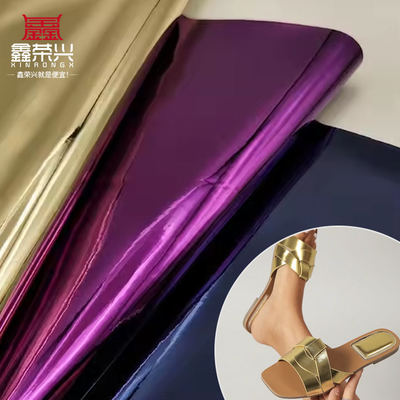 چرم مصنوعی با کیفیت بالا برای کفش، کیف دستی، دفترچه یادداشت، چرم PU رنگین کمانی هولوگرافی متالیک رنگارنگ آینه ای