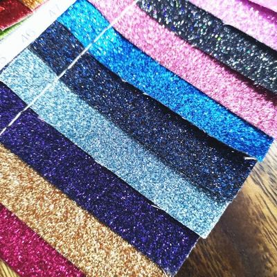 عمده فروشی PU Glitter Powder Grain Synthetic Leather کیف پول کیف پول کفش کتابچه یادداشت پارچه چرم