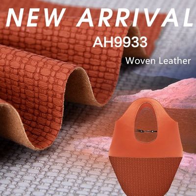 1.2mm طرح با سبک بافتی کیف دستی چرمی PVC Placemat کاغذ دیواری تزئینات جعبه آرایشی بسته بندی