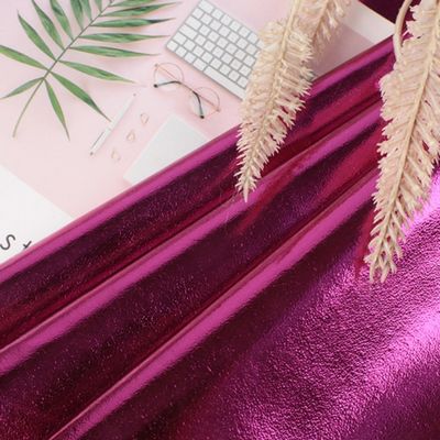 0.5mm لیزر حکاکی PU چرم سازگار با محیط زیست فلز درخشان PU چرم