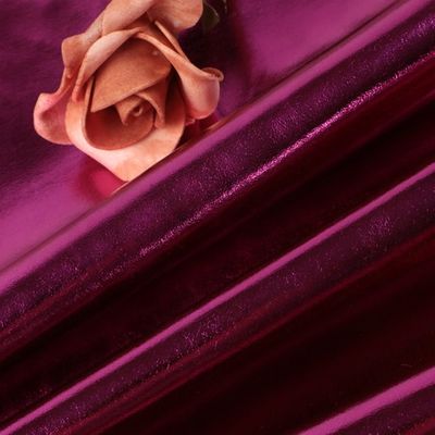 0.5mm لیزر حکاکی PU چرم سازگار با محیط زیست فلز درخشان PU چرم