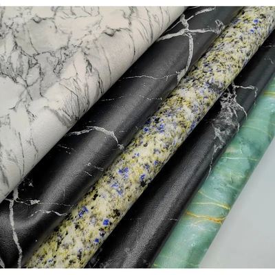 0.7mm ضد آب PU چرم مصنوعی مدل سنگ مرمر مات