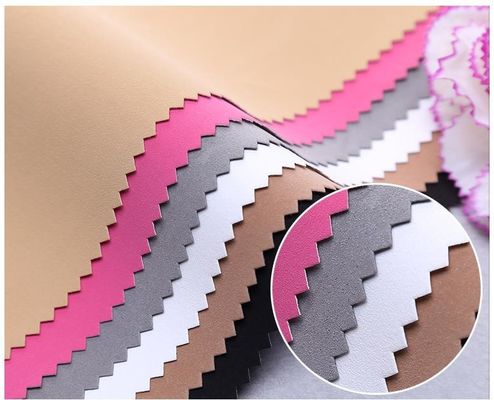 پوست کفش مخملی غنی PU ضد باکتری پوست جعلی نوع PU تنفس پذیر