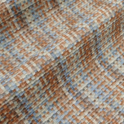 0.8mm PVC چرم برای کیسه ها رنگین کمان بافته شده پارچه چرم جعلی