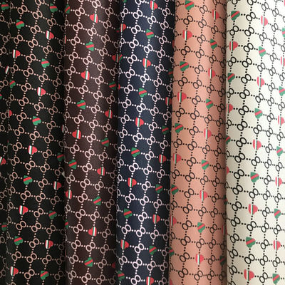 چاپ شده شکل قلب شماره 8 PVC جعلي چمدان کیسه کیف پول کیف تلفن بسته بندی جعبه پارچه چرم