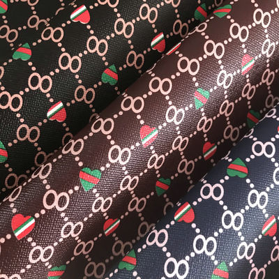 چاپ شده شکل قلب شماره 8 PVC جعلي چمدان کیسه کیف پول کیف تلفن بسته بندی جعبه پارچه چرم