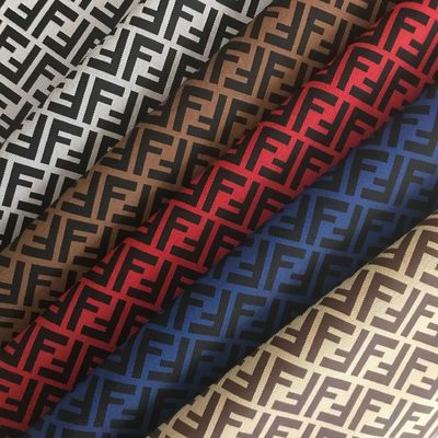 چاپ شده دو حرف F PVC جعلي چمدان کیسه کیف پول کیف تلفن بسته هدیه جعبه پارچه چرم