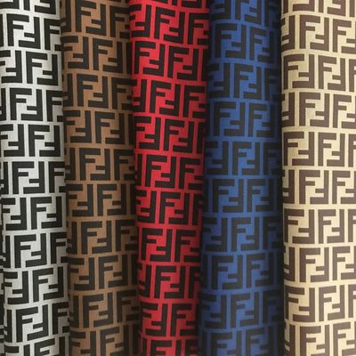 چاپ شده دو حرف F PVC جعلي چمدان کیسه کیف پول کیف تلفن بسته هدیه جعبه پارچه چرم