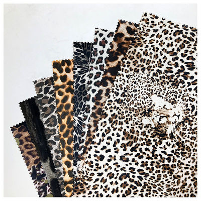 لایه ی نرم و انعطاف پذیر PU پوست مصنوعی Leopard Print کف لاستیکی