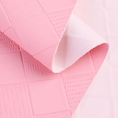 پارچه چرم PVC برای کیسه ها رنگارنگ بزرگ پلاید PVC تقلید چرم سفارشی