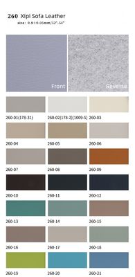 0.8mm ضخامت پوست PVC با پوشش پارچه ای برای مبلمان