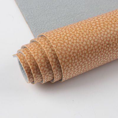 پارچه چرم لیچی 1.2mm پارچه چرم تنفسی برای مبل / بالش