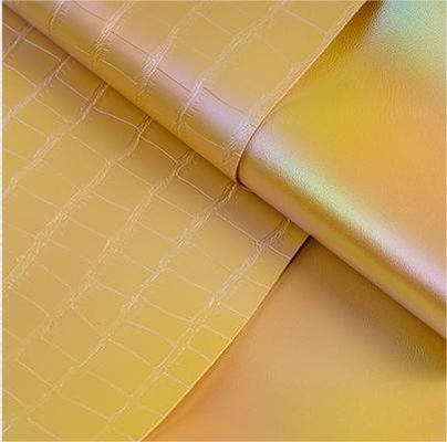 رنگارنگ شیب دار کروکودیل PVC جعلی کیسه چرم مصنوعی مواد پارچه چرم