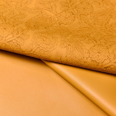 3D Retro Floral Embossed PVC Leather برای کیف دستی بسته بندی جعبه پارچه تزئینی Placemat پوست جعلی