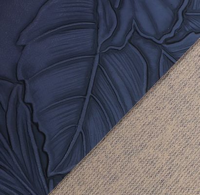 3D Retro Floral Embossed PVC Leather Brushed Bottom برای کیف دستی بسته بندی جعبه پارچه تزئینی Placemat پوست جعلی