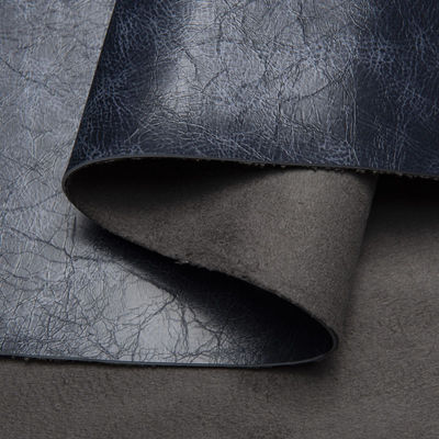 نرم دست 1.5-2.5mm سوئید پشتیبان روغن موم اسب دیوانه پوست پی وی سی پوست مصنوعی برای کیف صندلی کاناپه