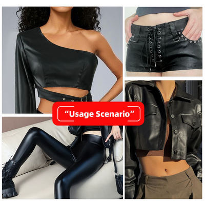 PVC پوست بره دانه پوست جعلی کشش سیاه شدن ضد آب