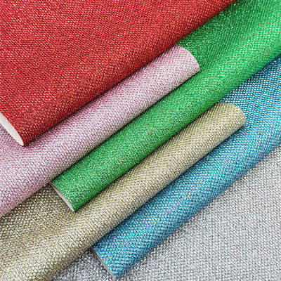 برق گلیتر ضخیم پوشه کفش چرم مصنوعی PVC برای جواهرات صنایع دستی کیسه ی چمدان بسته بندی مادی چرم جعلی مبل