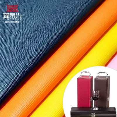 PVC Cross Grain پوست مصنوعی مصنوعی برای کیف پول بسته بندی کیف کفش کتابچه یادداشت پارچه پوست