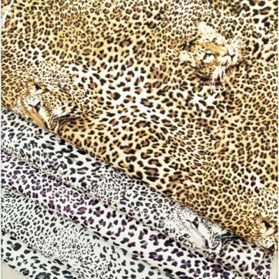 عمده فروشی Pvc Leopard چاپ شده پوست مصنوعی مصنوعی برای کیسه لپ تاپ تلفن پوسته میز تشک پارچه چرم جعلی