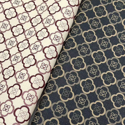 پی وی سی چهار برگ کلور چاپی سبک مصنوعی پوست مصنوعی برای کیسه بسته بندی لپ تاپ تلفن پوسته پارچه پوست جعلی