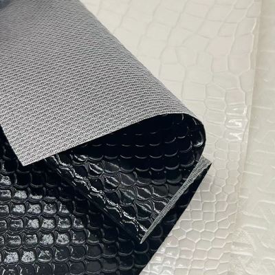 PVC پوست مصنوعی کیف تلفن مبلمان صنایع دستی سبک برجسته درخشان درخشان با ویژگی کشش پوشش ضد آب برای مبل