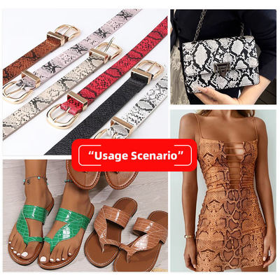 چاپ فیلم انتقال حرارت الگوی دانه پوست مار چرم مصنوعی کیف کفش کیف پول تزئین کمربند پارچه چرم مصنوعی