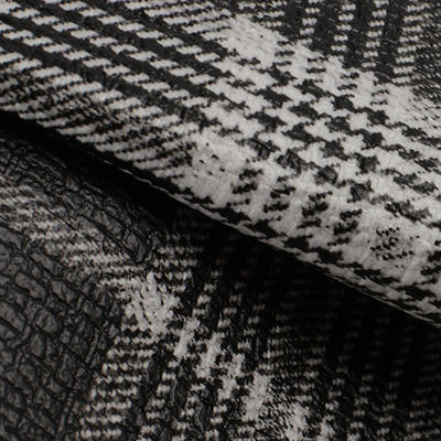 پارچه فنی PVC طرح چهارخانه اسکاتلندی چرم مصنوعی مصنوعی مبل کیف کفش کمربند ایمنی خودرو پارچه چرم مصنوعی