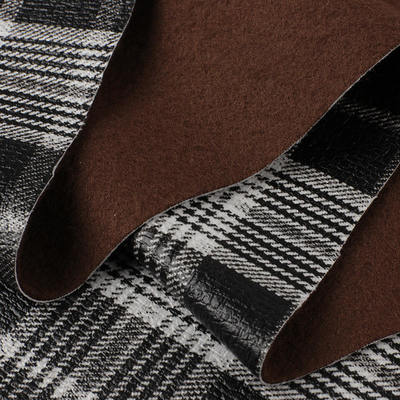پارچه فنی PVC طرح چهارخانه اسکاتلندی چرم مصنوعی مصنوعی مبل کیف کفش کمربند ایمنی خودرو پارچه چرم مصنوعی