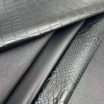 عمده فروشی Pvc چمدان جعلی کیف پول جعبه کفش دفترچه یادداشت لیچی حیوانات بافتن صلیب الگوی مصنوعی پارچه چرم مصنوعی