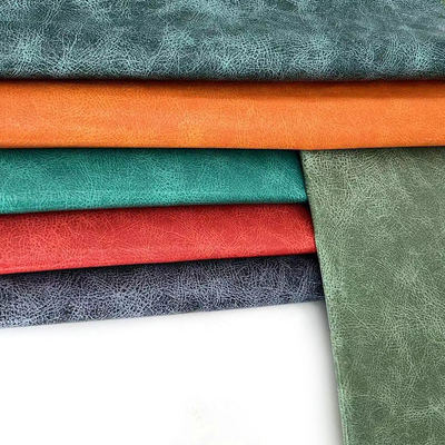 PVC چاپ شده پارچه پوست مصنوعی روغن شکستن الگوی ضد آب برای نوت بوک / میز مات / تلفن پوسته بسته بندی جعبه برای کیسه های صنایع دستی