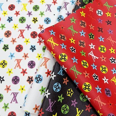 چرم ساختگی چاپی PVC ضد آب برای کیسه ها و صنایع دستی