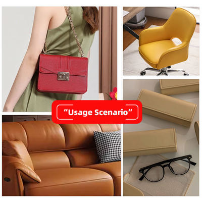 پارچه چرم بافتنی PVC با ضخامت 0.6 میلی‌متر برای مبلمان و روکش خودرو