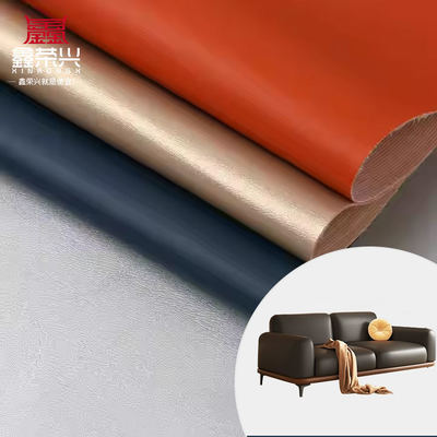 PVC DE7 Napa Grain پوست مصنوعی برای مبلمان 54 اینچ عرض