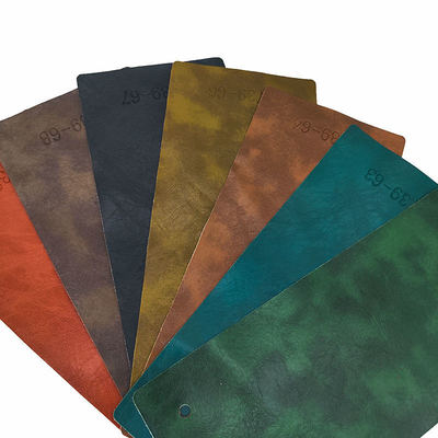 چرم مصنوعی PVC Crazy Horse Oil Wax برای مبلمان، عرض 54 اینچ