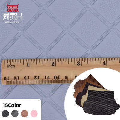 چرم مصنوعی مصنوعی با طرح لوزی PVC برای صندلی های خودرو، مبل، تزئین کیف و پارچه چرمی مصنوعی