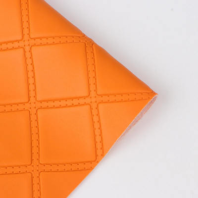 PVC Rhombus Punching Embossed Style پوست مصنوعی مصنوعی برای اتومبیل پا صندلی ماشین مبل تزئین کیف پارچه پوست جعلی