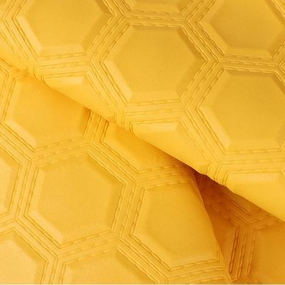 PVC بروکاری شش گوشه ای رنگ آمیزی از چرم مصنوعی برای ماشین پا صندلی ماشین مبل تزئین کیف پارچه چرم جعلی