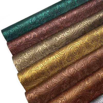 طرح گل PVC پوست مصنوعی مصنوعی کیف پول جعبه کفش Ntoebook پارچه پوست جعلی