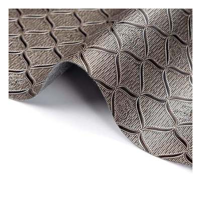 عمده فروشی عمده فروشی Pvc روشن الگوی هندسی بسته بندی پوست مصنوعی کیف پول جعبه دفترچه یادداشت پارچه چرم جعلی