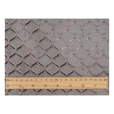 عمده فروشی عمده فروشی Pvc روشن الگوی هندسی بسته بندی پوست مصنوعی کیف پول جعبه دفترچه یادداشت پارچه چرم جعلی