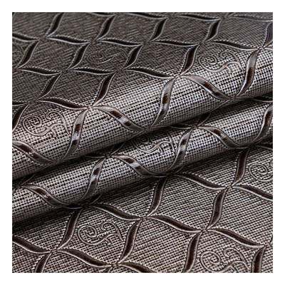 عمده فروشی عمده فروشی Pvc روشن الگوی هندسی بسته بندی پوست مصنوعی کیف پول جعبه دفترچه یادداشت پارچه چرم جعلی