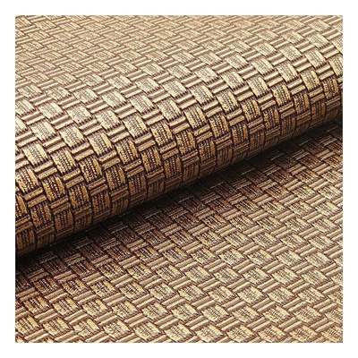 عمده فروشی پی وی سی عتیقه برنجی بافت الگوی چرم مصنوعی بسته بندی کیف پول جعبه کفش دفترچه یادداشت پارچه چرم مصنوعی