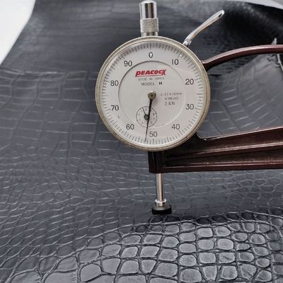 چرم مصنوعی بافت کروکودیل پی وی سی برای کیف پول، کفش و دفترچه یادداشت