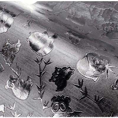 Wholesale PVC Highlights of 045 # Panda Grain Pattern Artificial Synthetic Leather Wallet Box Shoes Notebook Fabric