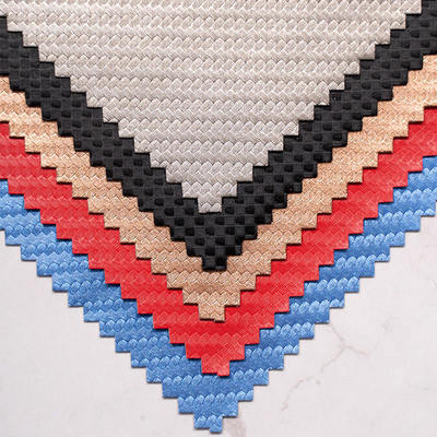 Elastic PU Carbon Fiber Synthetic Leather Faux Leather for Clothing Bags Phone Shell Sleeve Box Faux Leather Fabric
