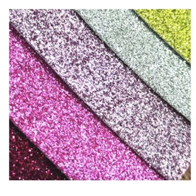 عمده فروشی PU Glitter Powder Grain Synthetic Leather کیف پول کیف پول کفش کتابچه یادداشت پارچه چرم