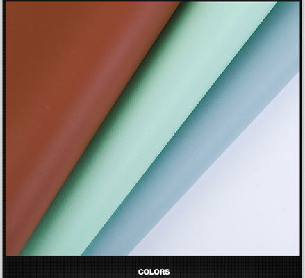 چرم مصنوعی نیمه PU 1.3 میلی‌متری با دانه ماسه‌ای برای کیف پول، کفش، دفترچه یادداشت، زیرانداز رومیزی و پارچه